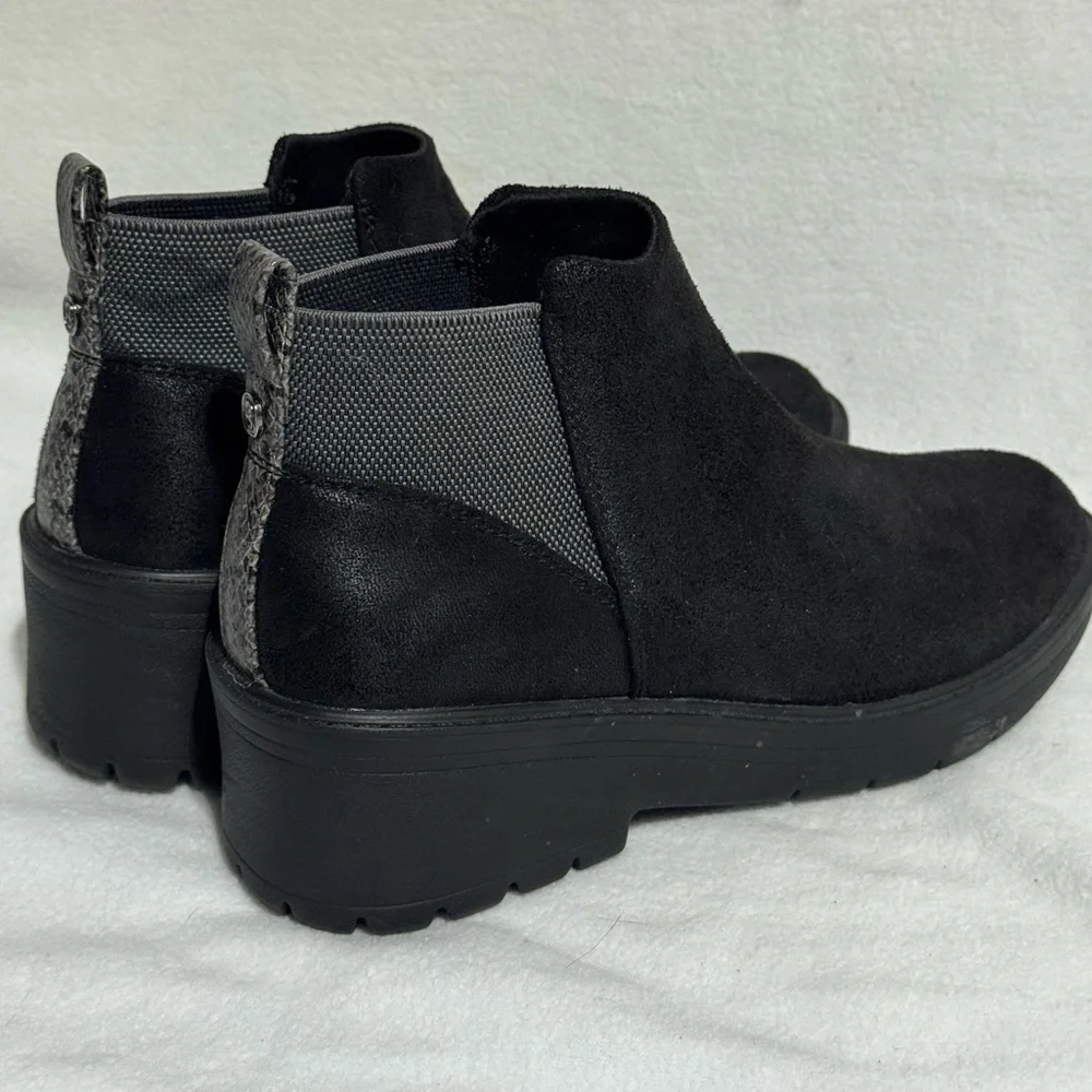 BZees Women's Boston Boots Ankle Booties Comfort Black Size 6.5 - Picture 4 of 8